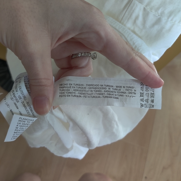 --**$$3/12$$**-- White Linen/Cotton Slip Dress - Picture 6 of 8